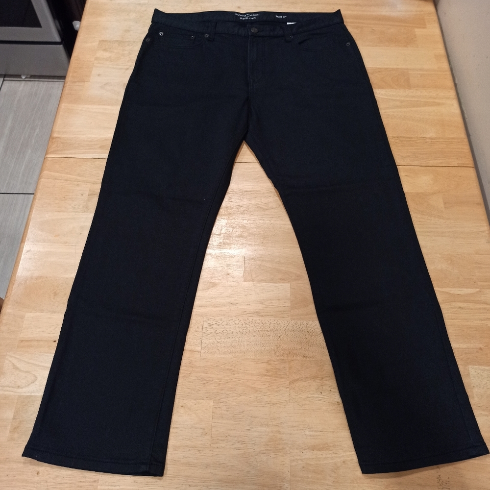 Banana Republic men's denim black jeans. Size 36x30R